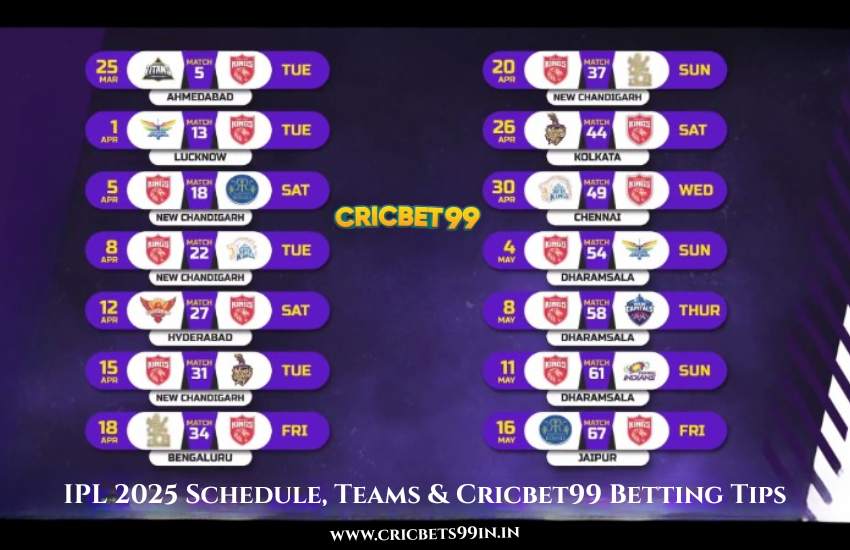You are currently viewing IPL 2025 Is Back: Full Schedule, Top Teams & Smart Betting Tips with Cricbet99